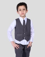 طقم زي روضة ولادي رصاصي 4 قطع