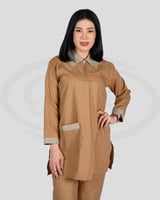 طقم بدلة عامله بسحاب ملون مريح