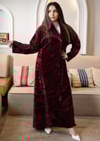 عباية بليزر بيكا عنابي