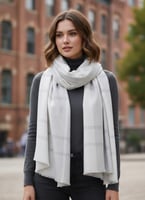 شال شتوي نسائي بتصميم غترة