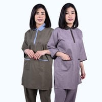 طقم عاملة بسحاب ملون C