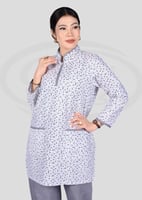 طقم عاملات مشجر كم طويل