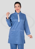 زي عاملات شتوي تصميم ياقة