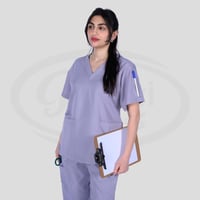 طقم سكراب طبي للجنسين رصاصي 102 Kenzi