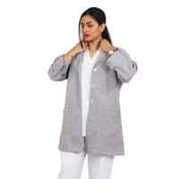 بالطو طبي للجنسين رصاصي Kenzi