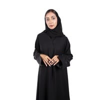 عباية كم مفتوح مبطن أسود M