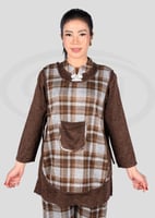 زي عاملات منزلية شتوي 3 قطع بتصميم كاروهات