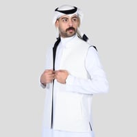 سديري رجالي دبل فيس أسود أبيض