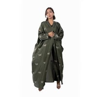 عباية فراشه لون اخضر F