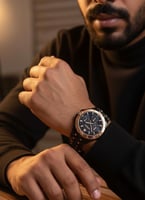 بكج هدايا رجالي مودرن بلون أسود ونحاسي