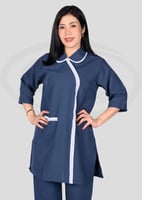 زي عاملة بقصه مريحه متعدد الألوان