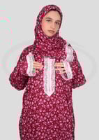 شرشف صلاة بسحاب واطراف دانتيل