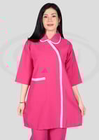 زي عاملة بقصه مريحه متعدد الألوان