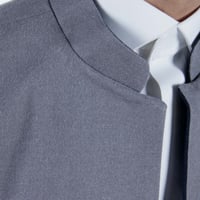 سديري جوخ وجهين كحلي ورصاصي غامق P1