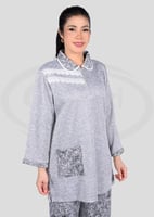 طقم عاملة شتوي منقوش بجيب