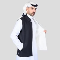 سديري رجالي دبل فيس أسود أبيض