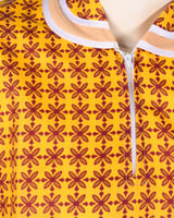 طقم زي عامله للمنزل بلون الكركمي