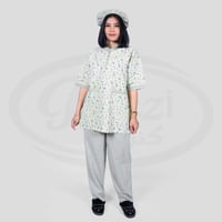 طقم عاملات منزلية مع قبعة