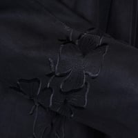 عباية لف سوداء مطرزة بالأسود شتوية خامه شمواه F