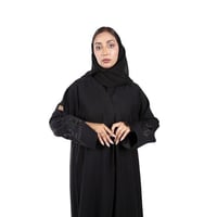 عباية كم مفتوح مبطن أسود M