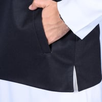 سديري رجالي دبل فيس أسود أبيض