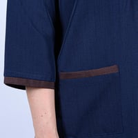 طقم عاملة بسحاب مع دانتيل