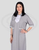 قميص عامله منزلية باكمام متوسطه كاروهات