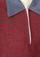 يونيفورم عاملة جامبو بتصميم منقط كشميري