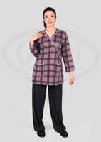 يونيفورم كاروهات شتوي للعاملات المنزليه