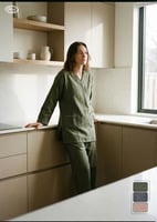 زي عاملة كشميري بتصميم كاروهات جامبو