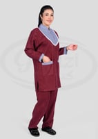 زي عاملات شتوي بتقشة مربعات