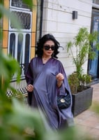 عباية فراشة لف لافندر اصدار محدود مع طرحه بنفسجي