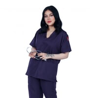 طقم سكراب طبي لون بنفسجي غامق 102 Kenzi