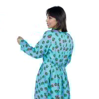 فستان شالكي سماوي