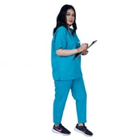 طقم سكراب طبي لون فيروزي غامق 102 Kenzi