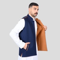 سديري رجالي دبل فيس كحلي بني جملي