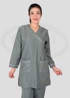 يوتيفورم مريح شتوي للعاملات بياقة V