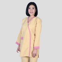 زي عاملة كم طويل أنيق