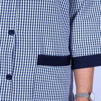 بدلة عاملات كاروهات مريح وأنيق