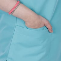 طقم سكراب طبي لون فيروزي فاتح 102 Kenzi