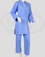 بدلة عاملات منزلية كشميري أزرق