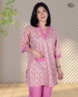 زي عاملات منزليه قطعتين وردي