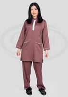 زي عاملات شتوي بياقة مرتفعه وسحاب أمامي