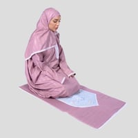 طقم شرشف صلاة نسائي وردي