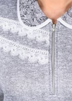 طقم عاملة شتوي منقوش بجيب