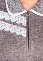 طقم عاملة شتوي منقوش بجيب