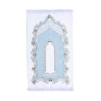 شرشف صلاة مع سجادة بيج سماوي