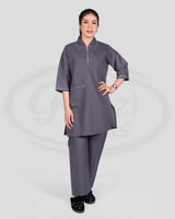 زي عاملة بقصه مريحه متعدد الألوان