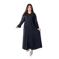 عباية سوداء بكم كسرات F