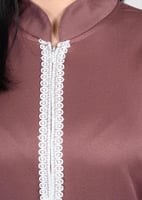 زي عاملات شتوي بياقة مرتفعه وسحاب أمامي